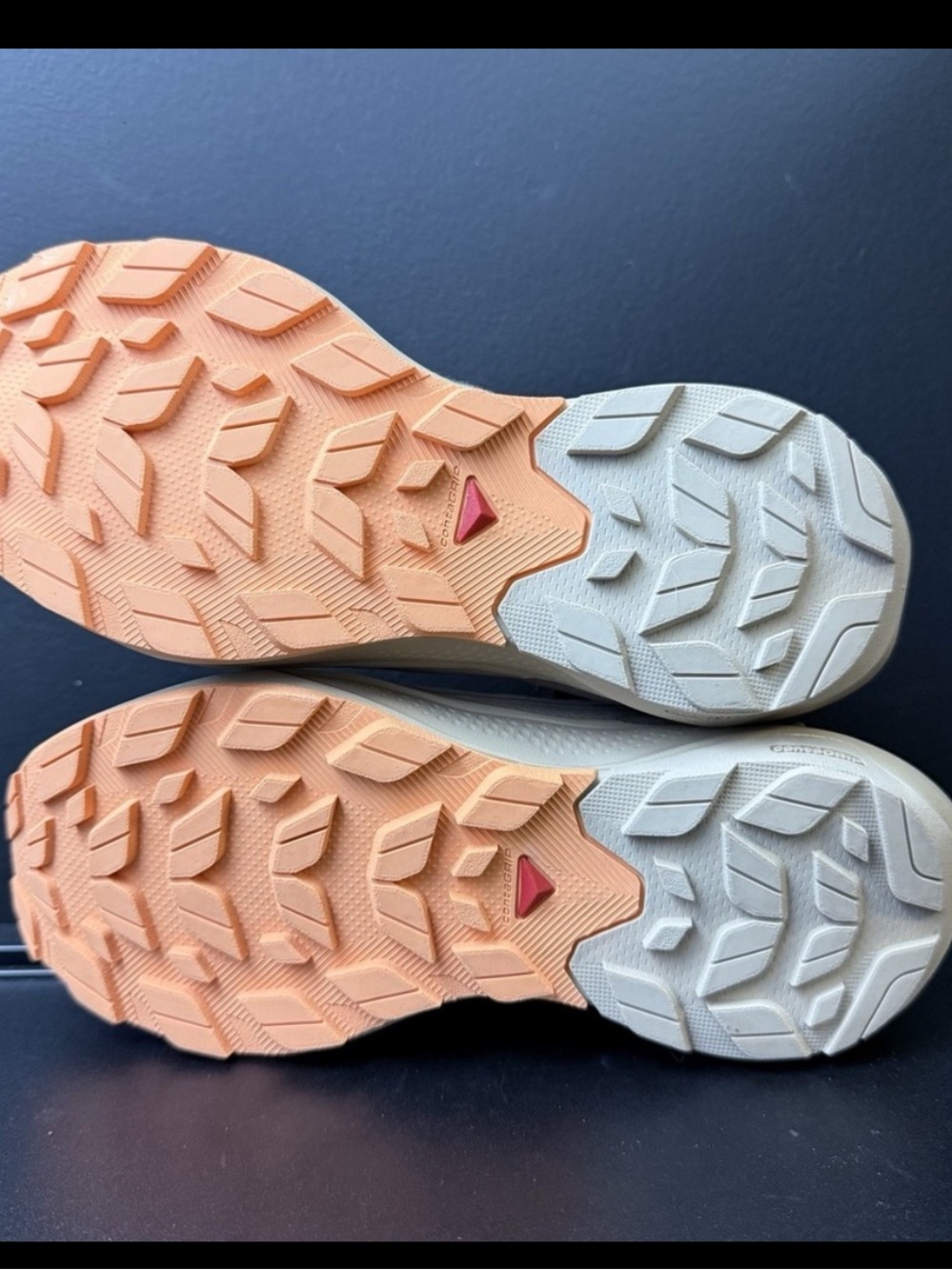 Salomon Women’s Athletic Shoes Taupe Beige Peach - Picture 13 of 13
